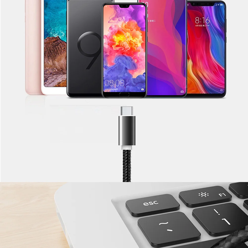 CBAOOO 1/2/3 м кабель Micro USB и кабель Тип C кабель для iphone кабель кабели для мобильных телефонов для samsung huawei Xiaomi LG Andriod Microusb
