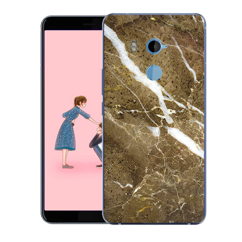 Для HTC U11 Plus/HTC + чехол мраморный Печатный Мягкий ТПУ чехол-накладка для U11Plus/HTC