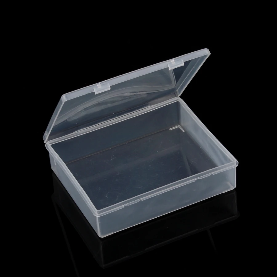 Sauvoo New 5pcs Plastic Square Compartment Necklace Bead Jewelry Clear Storage Box Case Holder Craft Organizer Wholesale Price | Украшения