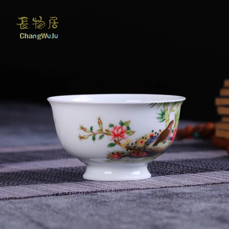 Чаши и блюдца Changwuju in Jingdezheng чаша для чая кунг фу ручная нарисованная Jinhongxia с