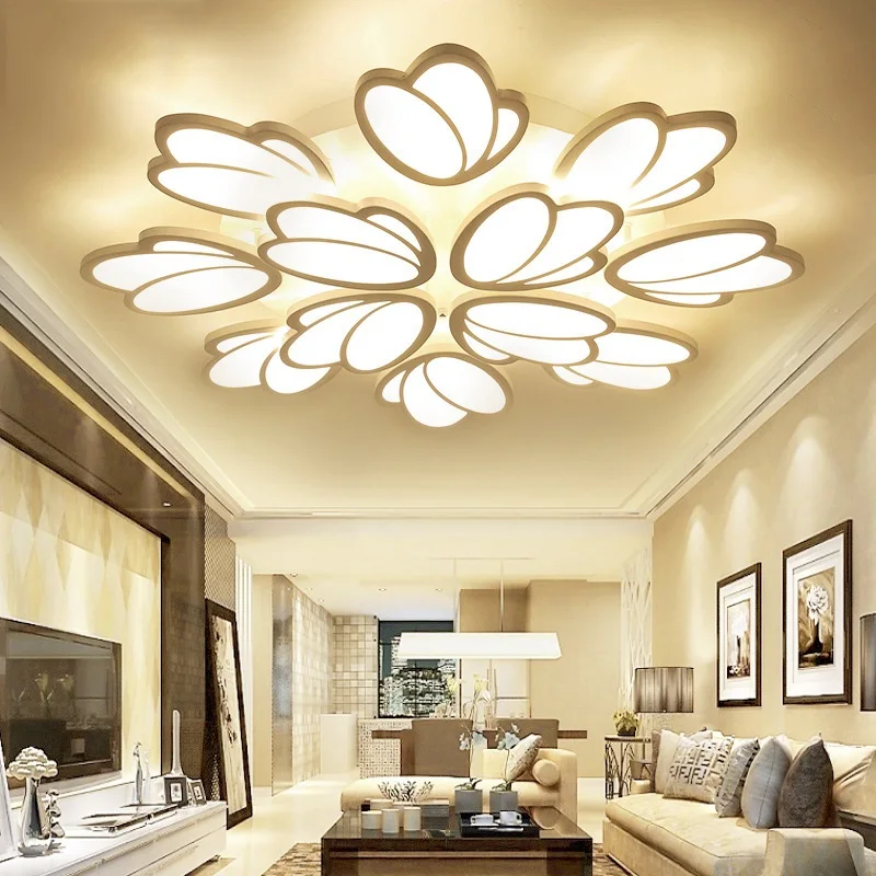 

Modern minimalist petals acrylic ceiling lamp Living Room Bedroom Study Room Aisle Ceiling Light commercial lighting AC100-240V