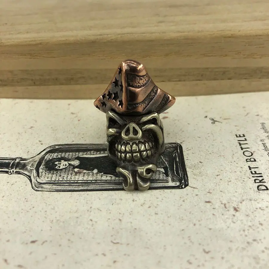 EDC нож бусины медная звезда колпачок Бусы на шнурок Паракорд инструмент кулон #94 |