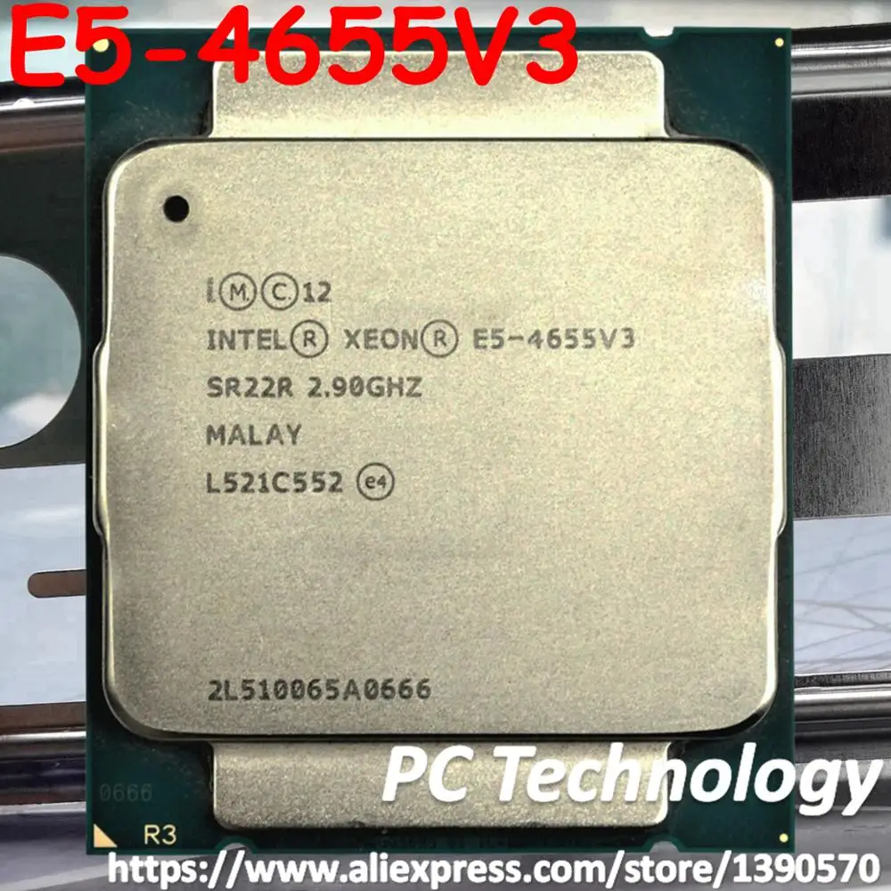 Оригинальный процессор Intel Xeon E5 4655V3 6 ядер 2 90 ГГц 12 МБ 4655 V3 4655V3|intel xeon|xeon intelintel xeon