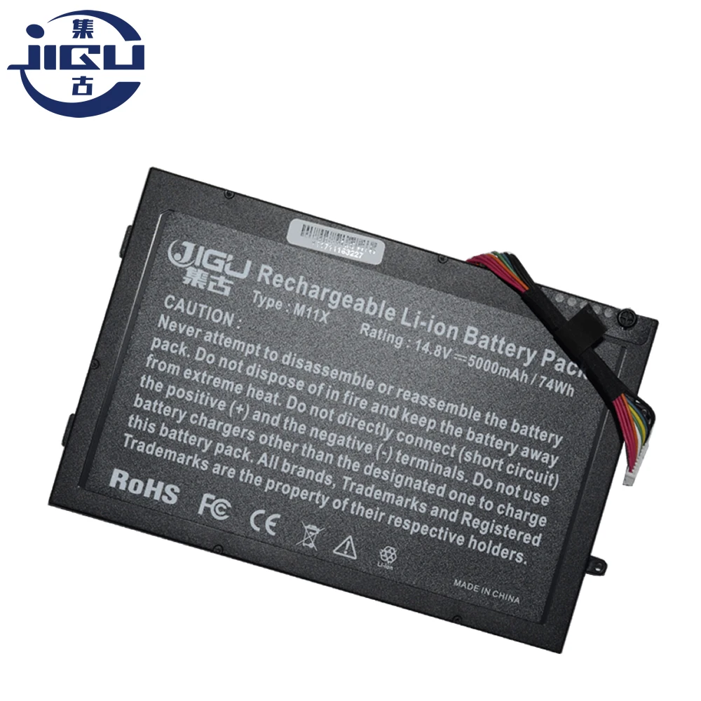 Новая батарея JIGU 08P6X6 8P6X6 P06T T7YJR PT6V8 для DELL Alienware M11x M14x R1 R2 R3|new laptop battery|laptop batteryfor dell pt6v8