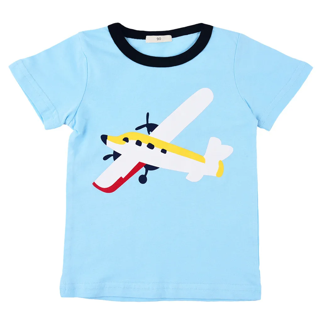 Toddler Baby Boy Kids Plane Tops T-shirt Tee Stripe Short Pants Casual Outfits Newborn Sets 2019 |