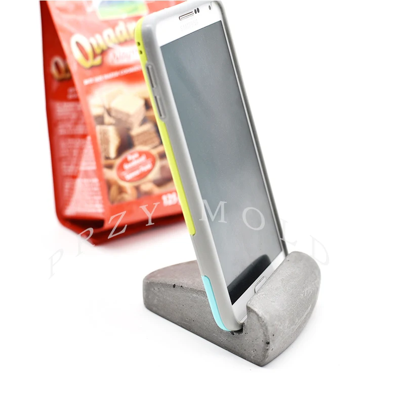 Силиконовая форма для цемента бетона треугольника плоской панели держатель