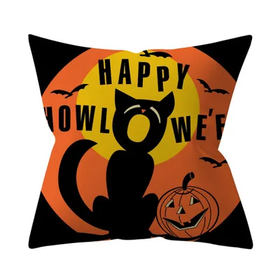 ZENGIA Trick or treat/Подушка с изображением тыквы Чехол 45*45 см наволочка для Счастливого