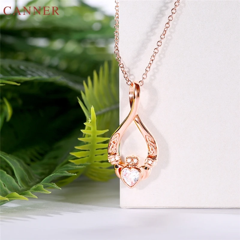 Бесконечность любовь кубический цирконий ожерелье для женщин CZ хрустальное