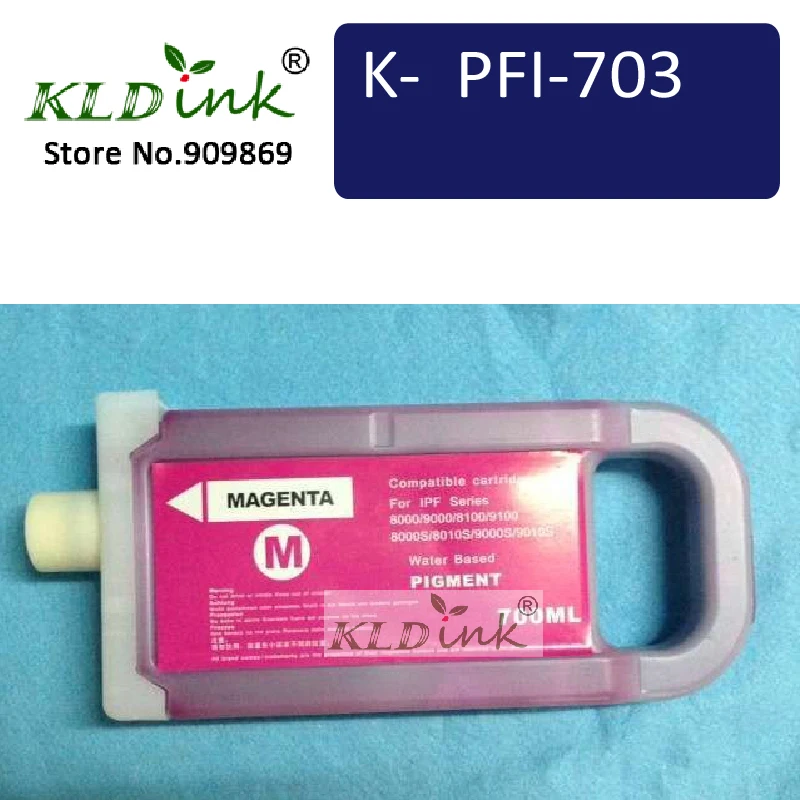 

KLDINK - PFI-703M Magenta compatible Ink Tank ( PFI703 2965B001 Ink) for imagePROGRAF ipf815, ipf825, ipf820, ipf810