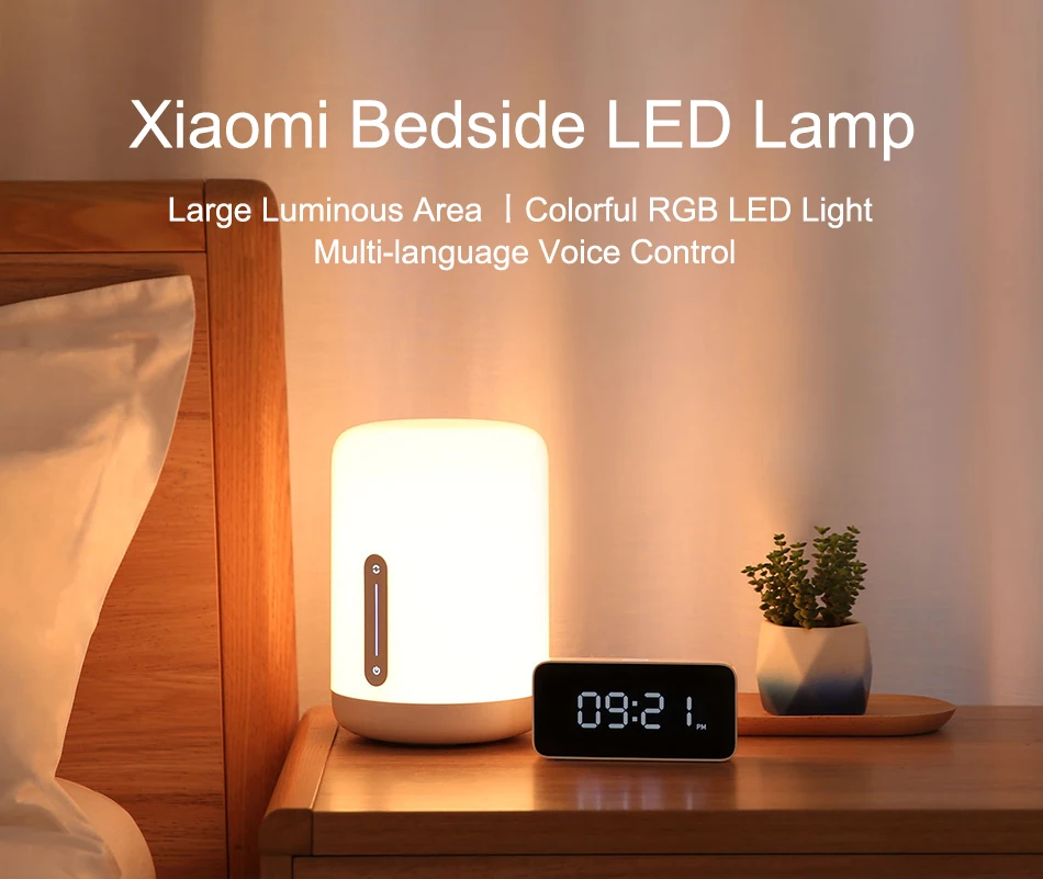 Xiaomi Mijia прикроватная лампа 2 умный стол светодиодный ночник Bluetooth WiFi сенсорная панель управления mihome приложение светодиодный светильник для Apple HomeKit Siri