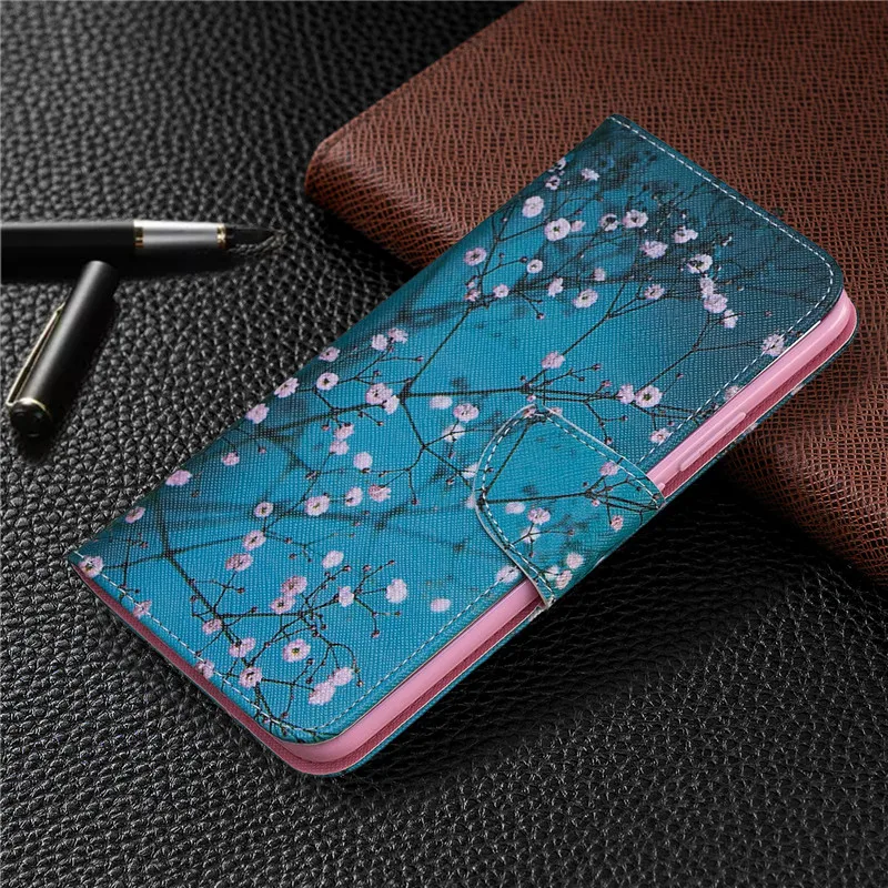 Чехол книжка для Huawei P Smart Z кожаный чехол 2019 накладка из мягкого силикона с