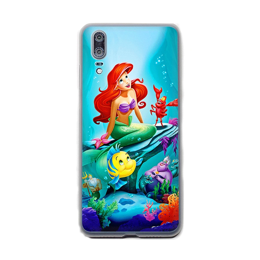 Чехол Desxz Ariel Little Mermaid De для Huawei Honor 6A 6C 7A 7X 8 9 Lite 9i 10 Play 8C Note жесткий чехол | Мобильные