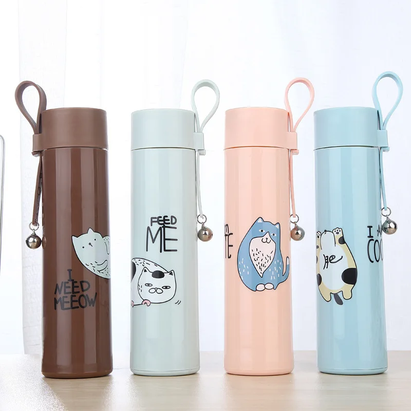 Мультяшная бутылка для воды с Фламинго Totoro Термокружка кружка чайная кофейная