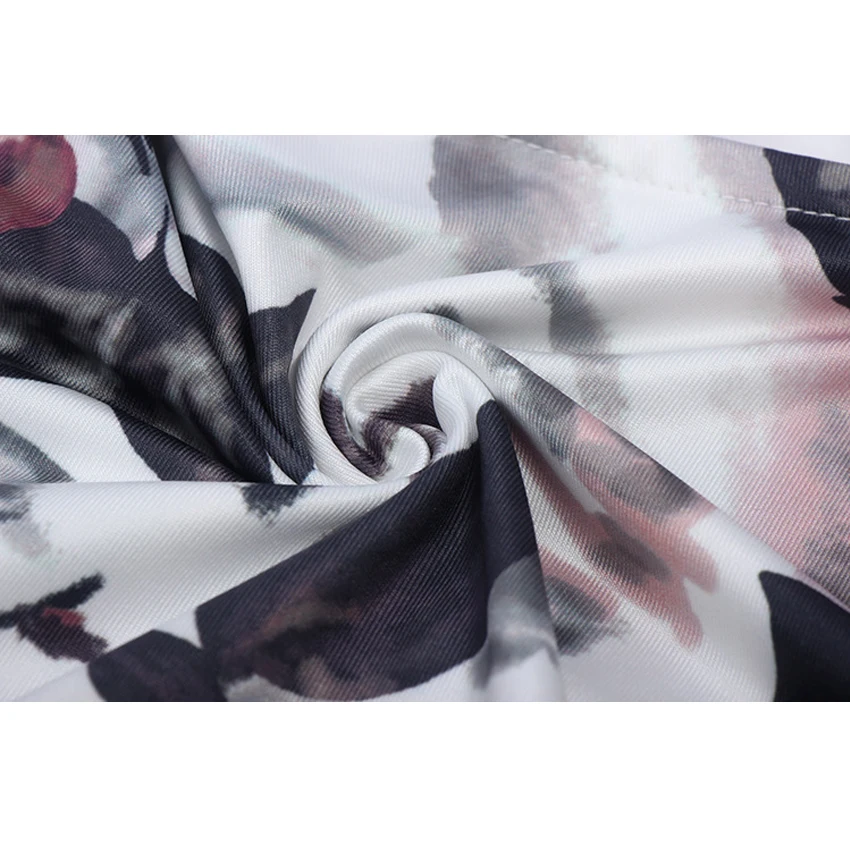 Элегантное женское платье с цветочным принтом летнее для работы бизнес на каждый