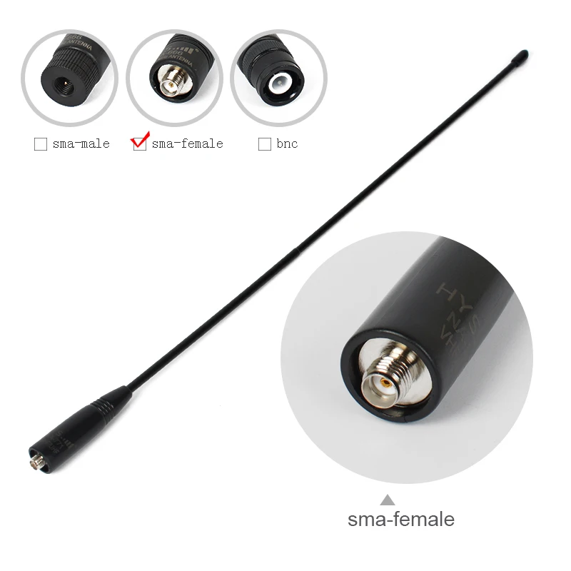 8PCS/Lot HYS NA-771 SMA-FEMALE Two way radio antenna Dual Band 144/430Mhz vhf uhf walkie talkie forHYT TC-268 TC-270 | Мобильные