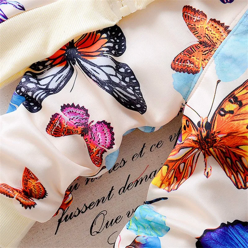 Спортивный костюм для маленьких девочек повседневный детский комплект одежды из