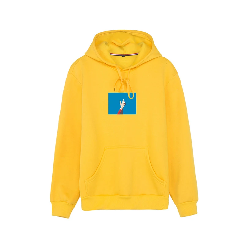 Autumn Men Sportswear Fashion Brand Personality Print Mens Hoodies Pullover Hip Hop Solid Tracksuit Sweatshirts | Мужская одежда