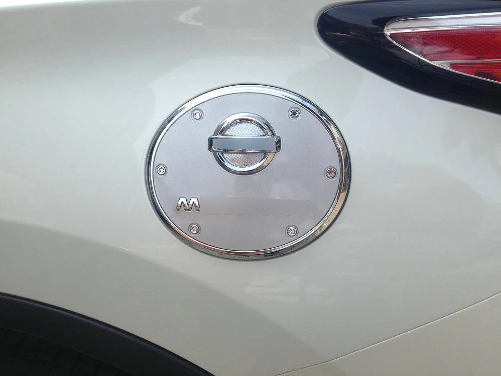 Автомобильный Стайлинг ABS хромированная крышка топливного бака для Nissan Murano крышка бензобака крышка топливного бака Накладка внешние автомобильные аксессуары - Цвет: style 1