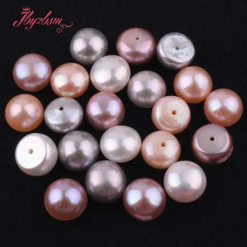 Бусины из пресноводного жемчуга 10 мм 1 пара|freshwater pearl beads|pearl beadswholesale beads |