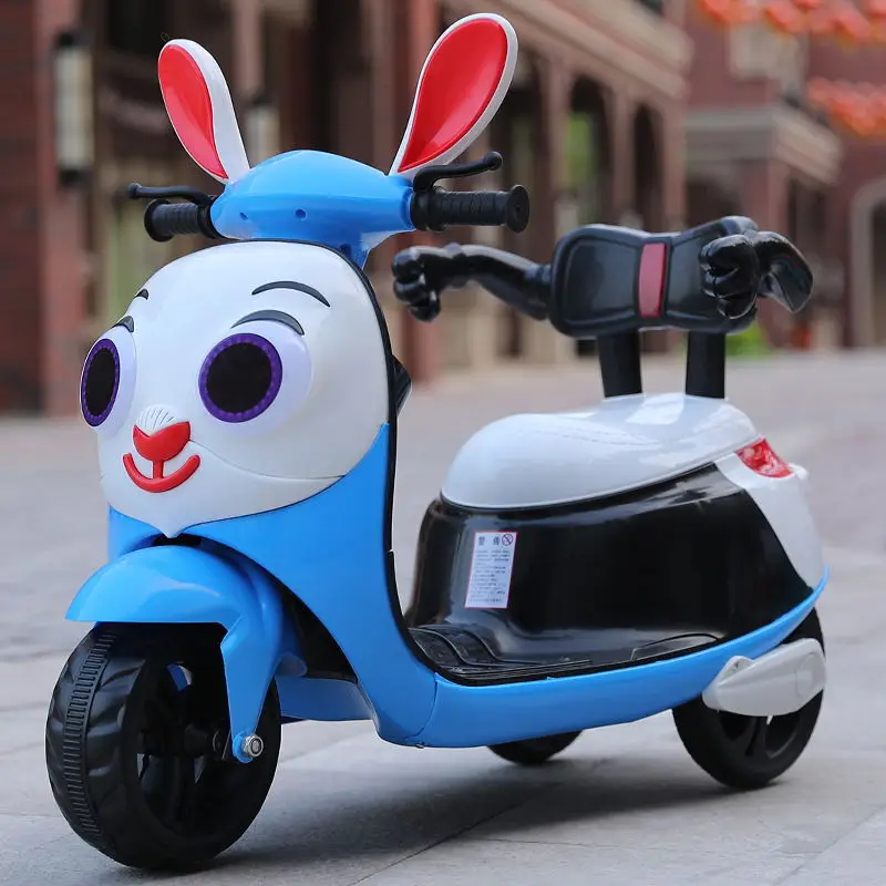 New Children Electric Motorcycle Three Wheels Electric Car for Kids Ride on 1-3-6 Years Charging Music Motorcycle Electric Trike