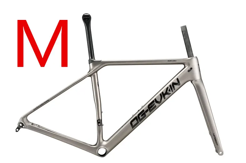 CF025-Gray-DISC-M OG-EVKIN CF-025 карбоновая рама для дорожного тормоза BB86 рама для велосипеда карбоновая рама Di2/Механическая Сверхлегкая 1050 г рама для дорожного велосипеда - Цвет: CF025-Gray-DISC-M