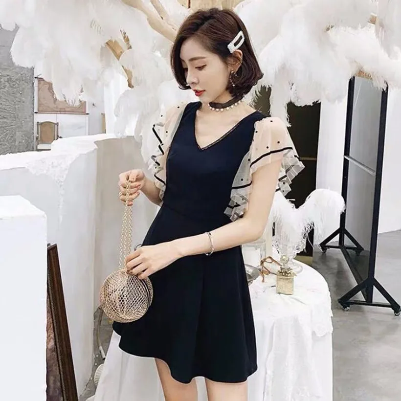 Платья для мамы и дочки одежда с рюшами рукавами всей семьи Летние Семейные