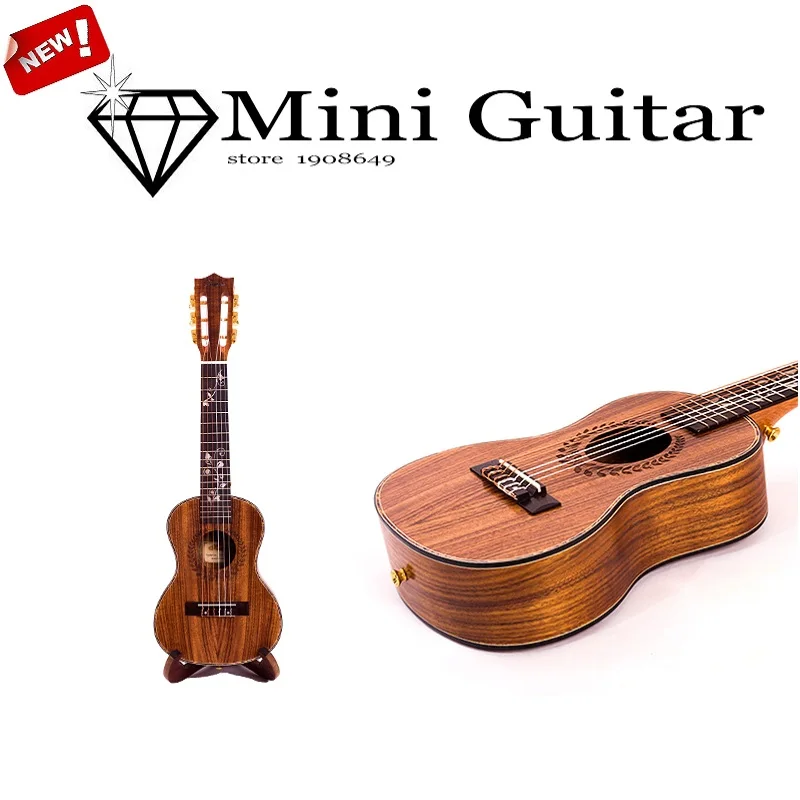 Kach MGH-30, 28 дюймов, тигровая Акация, сопрано, укулеле, ручная работа, деревянная мини-гитара, для детей, 6 струн, гитара lele, акустическая гитара