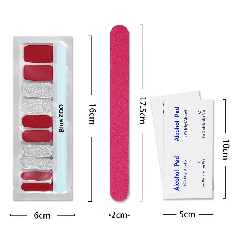 

Fashion Nail Sticker Waterproof Nail Wraps Art Nails Adhesive Foil Stickers Pattern Decorations Patch Tips Decoration