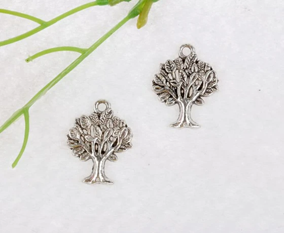 Винтажные серебряные подвески Древо жизни подвеска для изготовления ювелирных