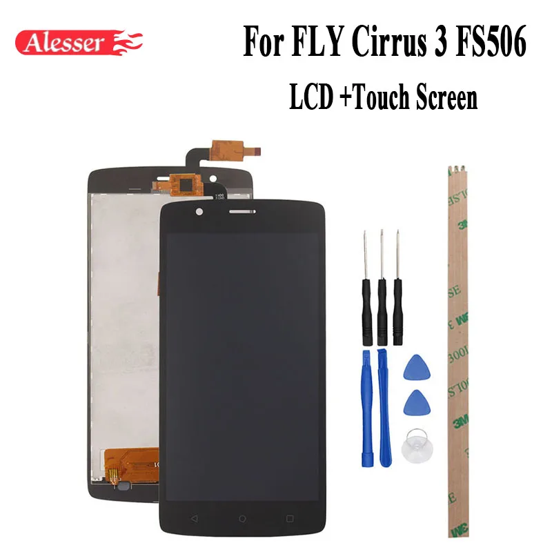 Alesssr 5 дюймов для Fly Cirrus 3 fs506 ЖК дисплей Дисплей и Сенсорный экран испытания Экран
