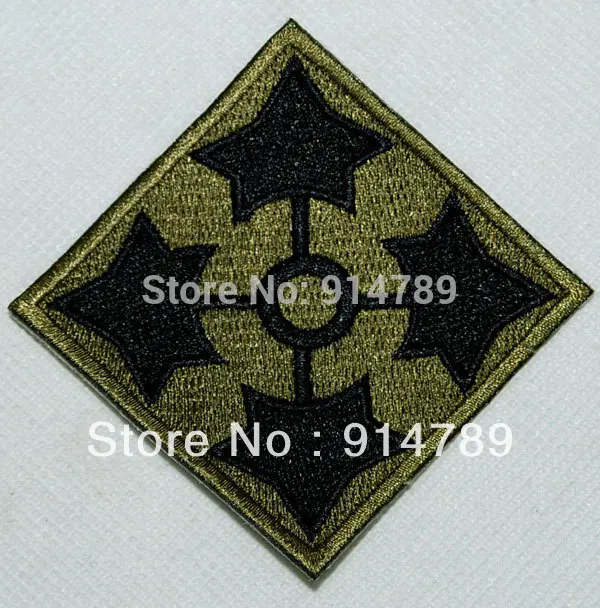 Вышитая нашивка на плечо 4-го пехотного подразделения армии США-32288 |