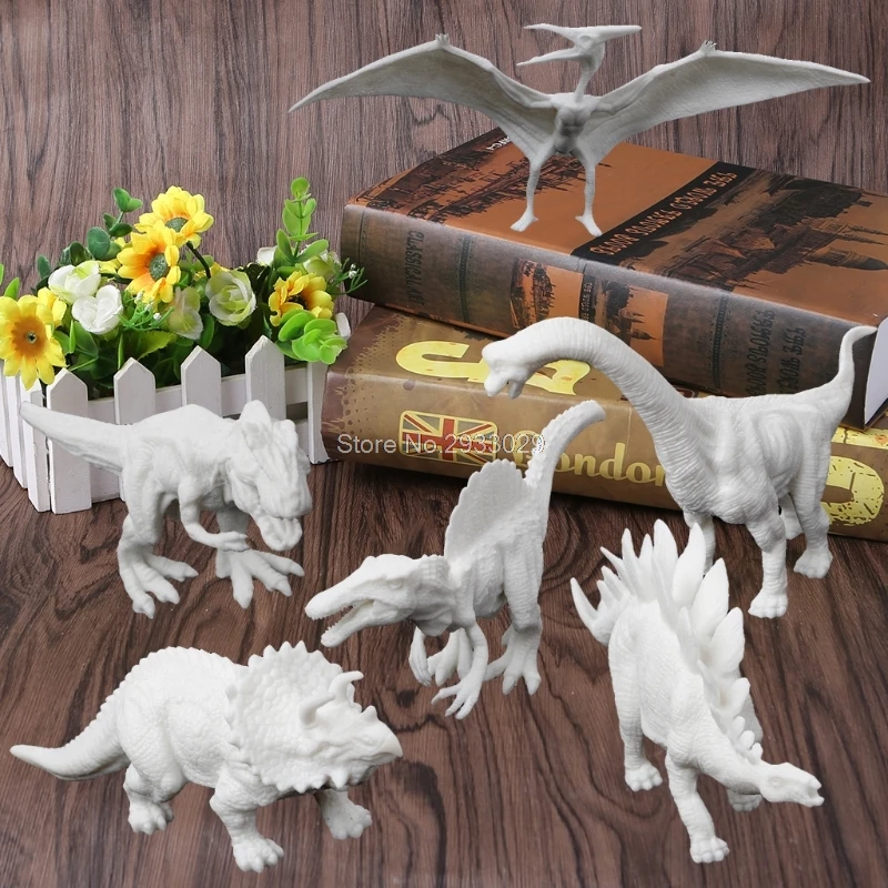 DIY Раскрашивание животных Динозавр Модель Рисунок граффити дети игрушки B116|dinosaur