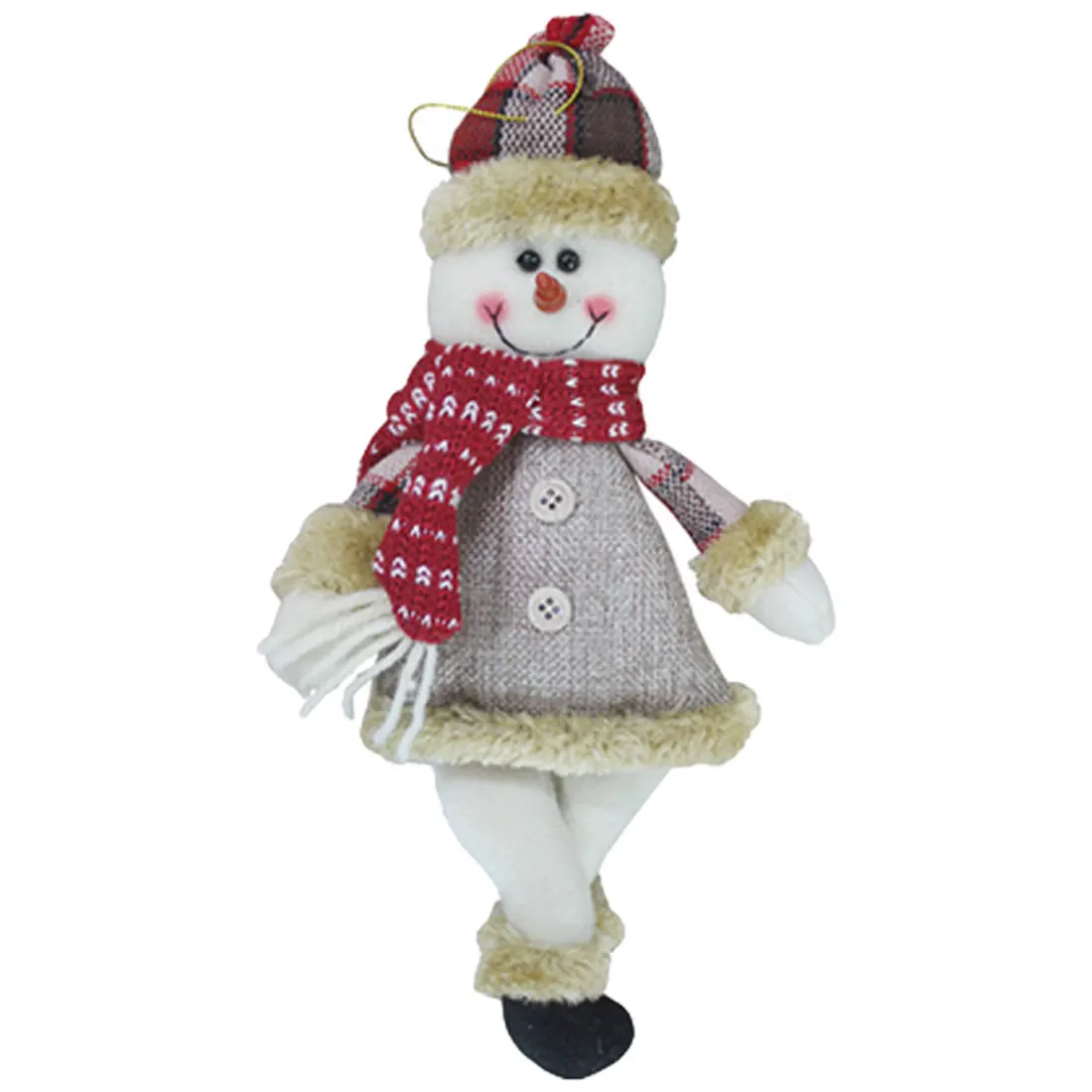 1PC Christmas Tree Decorations Santa Snowman Pendant Christmas Ornaments New Year Christmas Decorations for Home Christmas Toy - Color: snowman