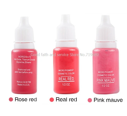 3 шт./лот модный пигмент для перманентного макияжа губ 1/2 унции сенсорные чернила