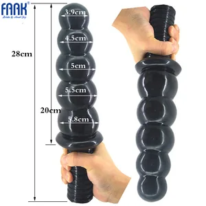 Анальная пробка FAAK, 28 см, анальная пробка диаметром 5,8, с ручками из 5 больших бусин, для взрослых, секс-игрушки для мужчин и женщин, Прямая поставка