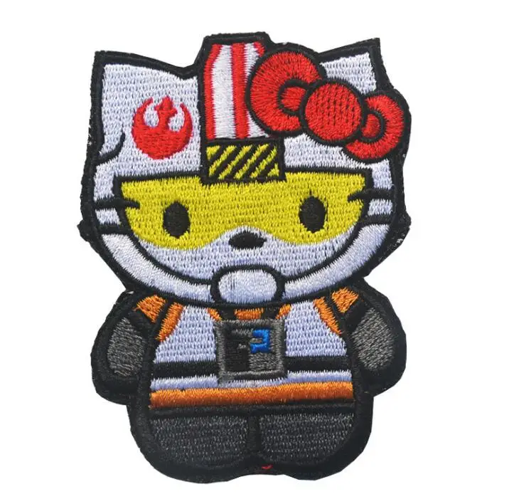 K Вышивка значок военный веер тактический стиль герои мультфильмов/hello kitty/армейский значок ручной Швейные наружные аксессуары - Цвет: K