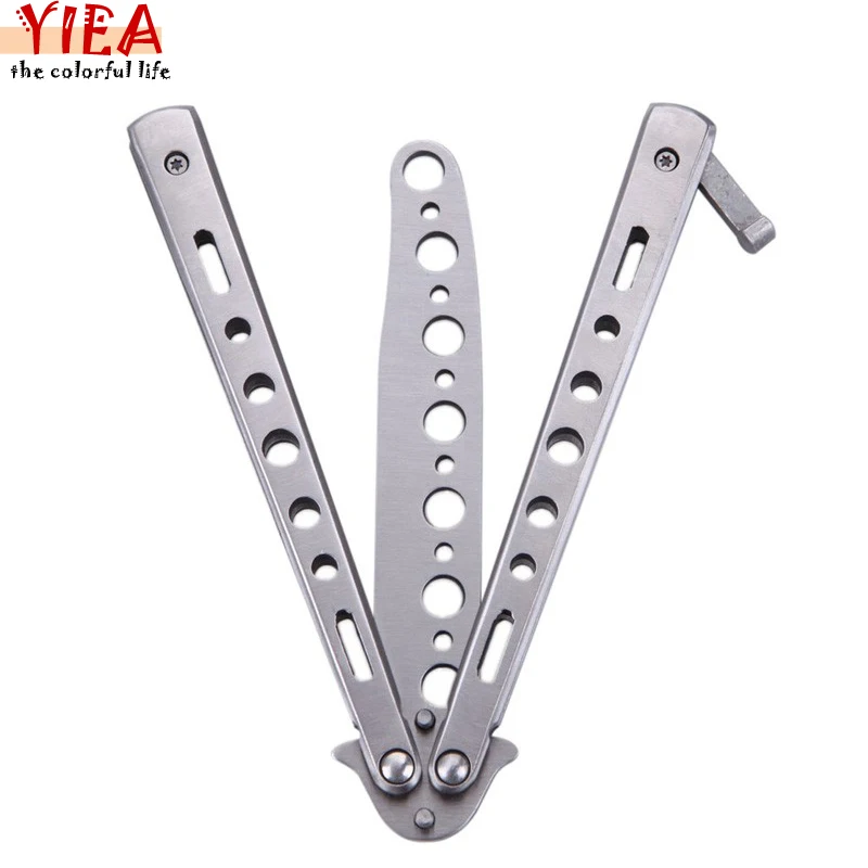 Нержавеющая сталь Бабочка флейл сложенный нож игрушки Balisong тренировочный