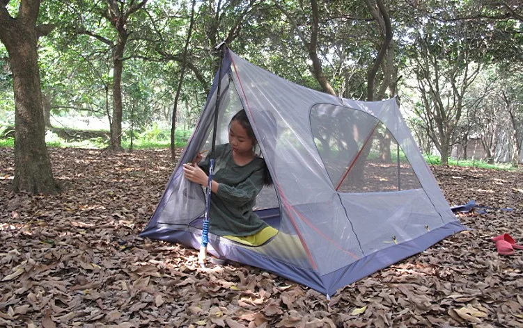 Легкий двухслойный газовый дышащий летний навес для палатки от комаров Eisman AXEMAN |