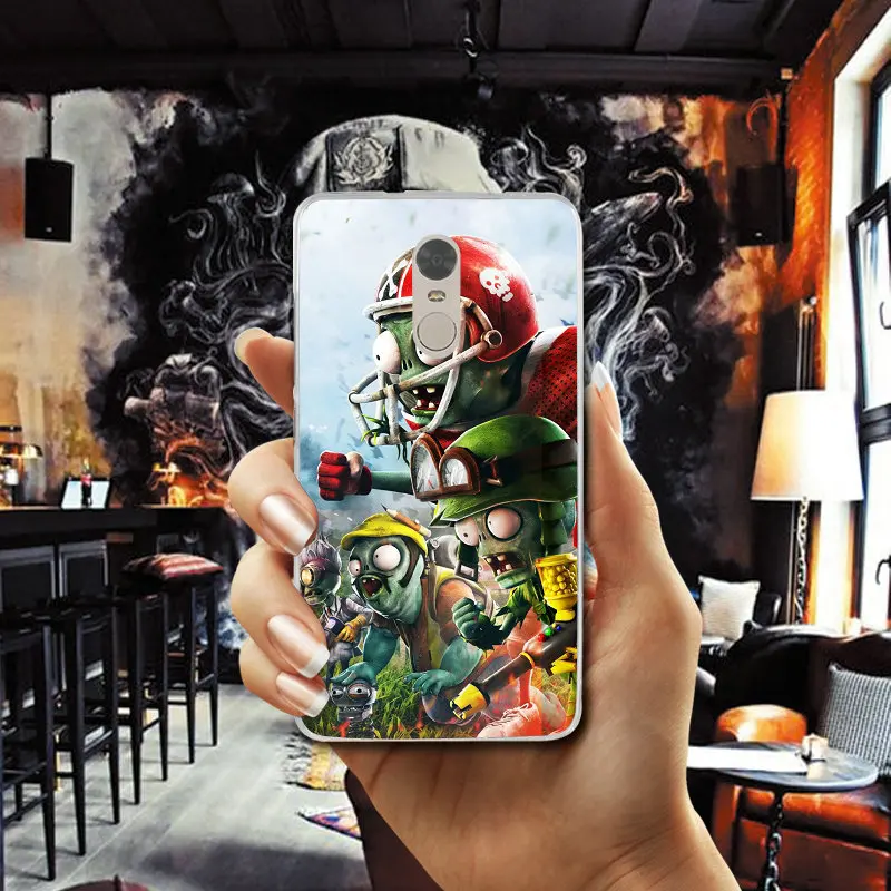 Plants Vs Zombies For Xiaomi Mi Redmi Note 2 3 3S 4 4X 4A 5 5S 6 8 A1 Pro Plus Shell Coque Soft TPU Silicone Mobile Phone Cases |