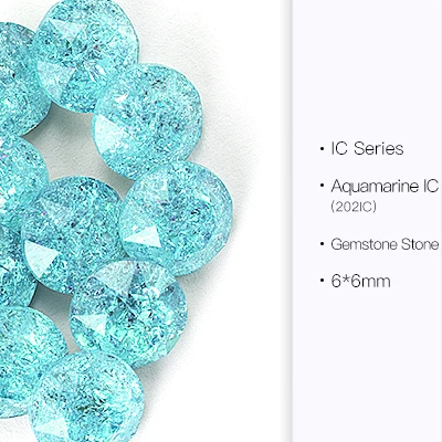 Gemstone stone 6 Серия ледяных цветов, хрустальные стразы, украшения для дизайна ногтей, стеклянные стразы для создания драгоценных камней, ювелирный дизайн - Цвет: Gemstone stone 6