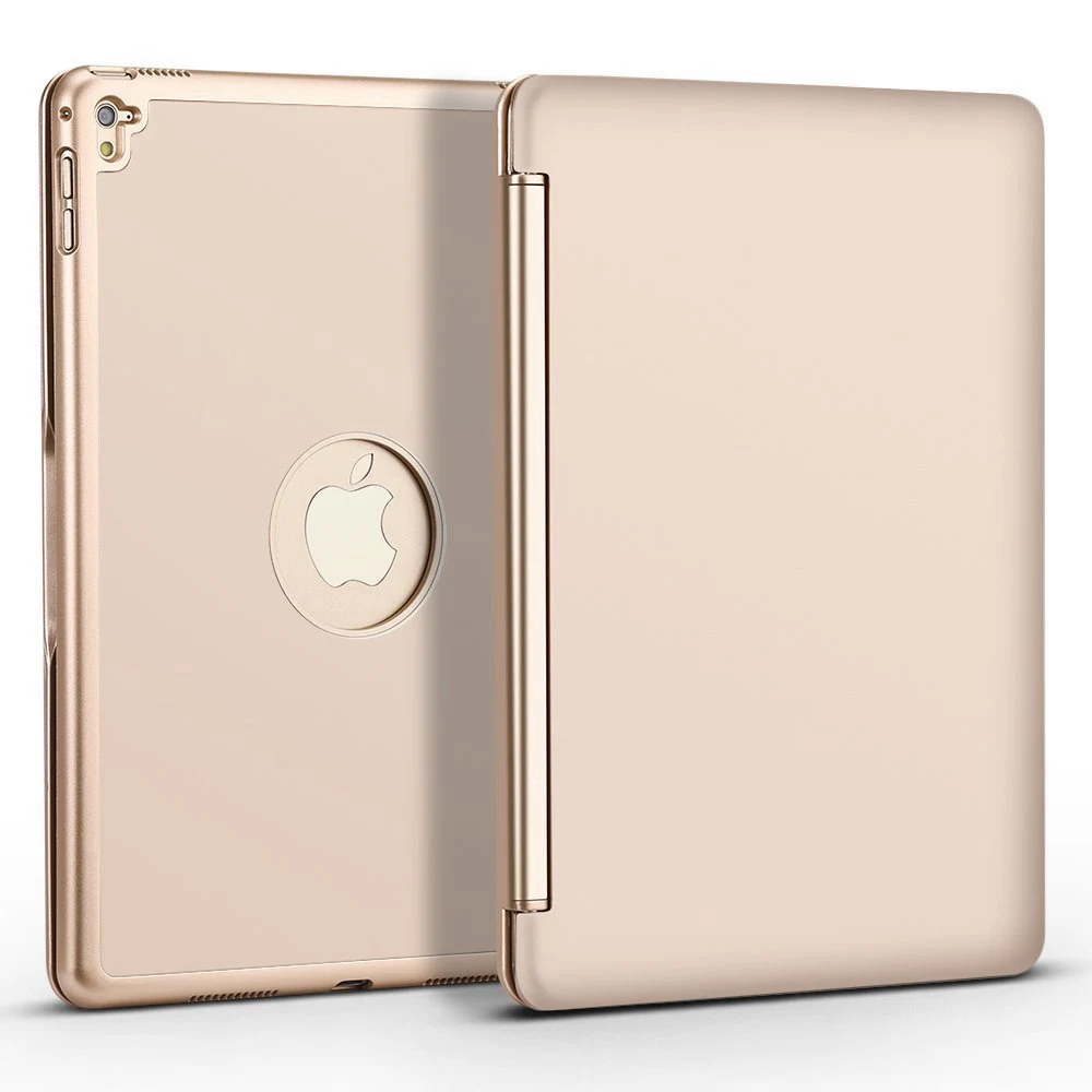 Тонкий умный алюминиевый беспроводной bluetooth чехол с клавиатурой на