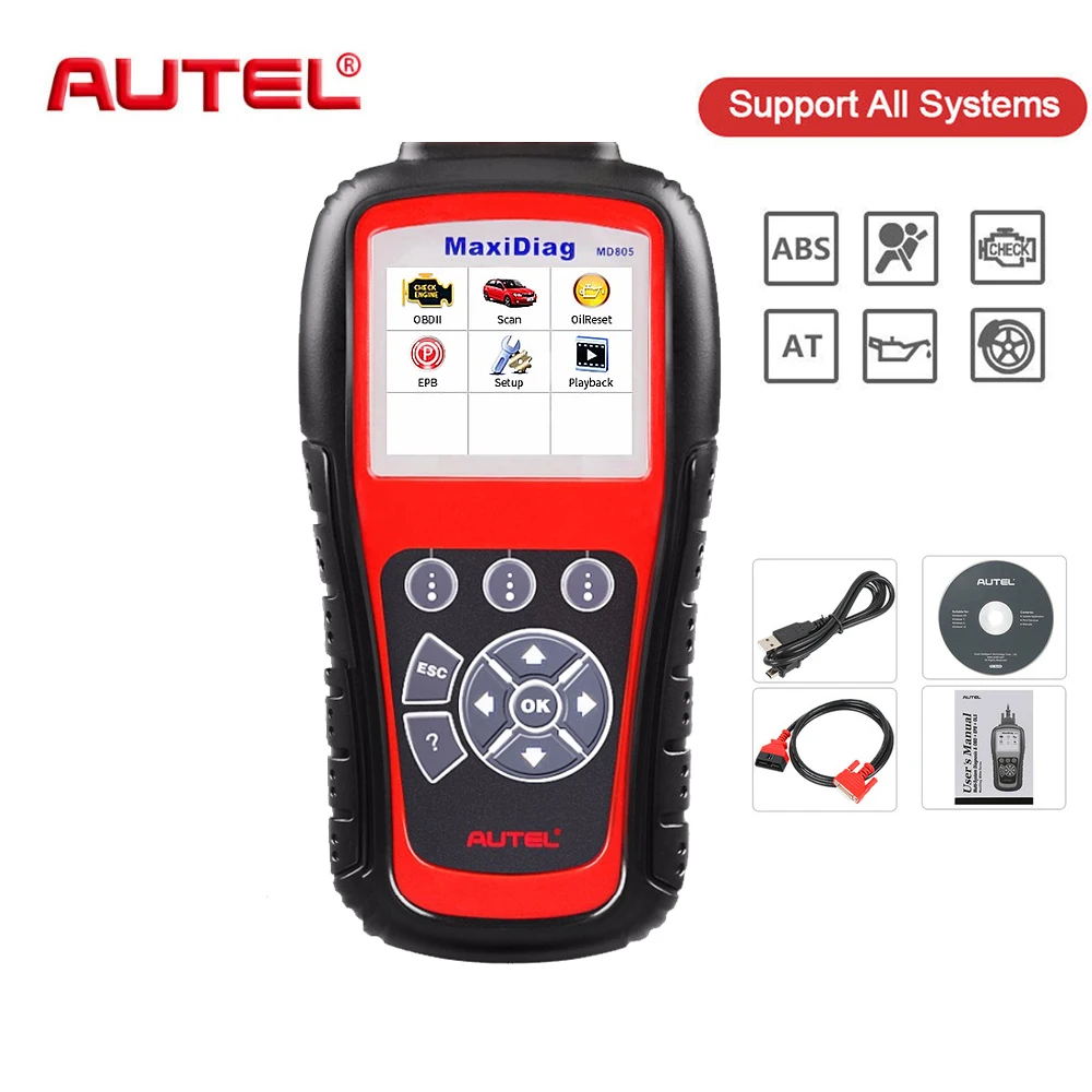 Autel оригинальный автомобильный диагностический инструмент все системы OBD2 сканер