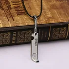 Ожерелье, 1 нож, логотип кожаный веревочный браслет с подвеской, косплей, аниме ювелирные изделия, высокое качество