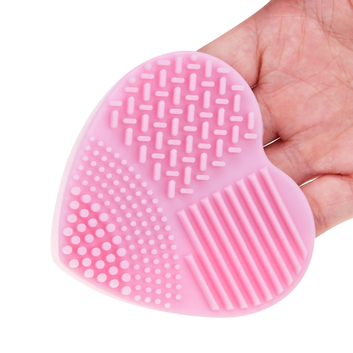 Сердце Форма Профессиональные кисти для макияжа очиститель силикона перчатки