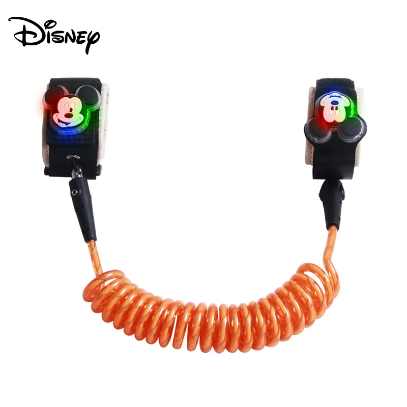 Disney Детская безопасность замок детские анти потерянный соединитель на запястье жгут ремень поводок Прогулки ручной ремень Группа Браслет для малышей