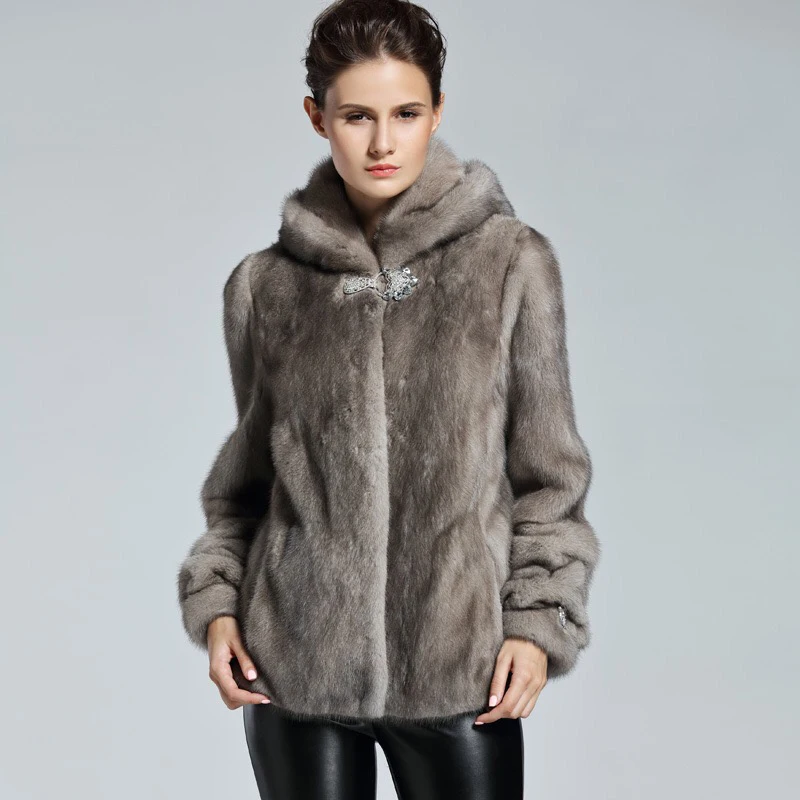 2021 бренд класса люкс для женщин натуральная норковая Меховая куртка длинная
