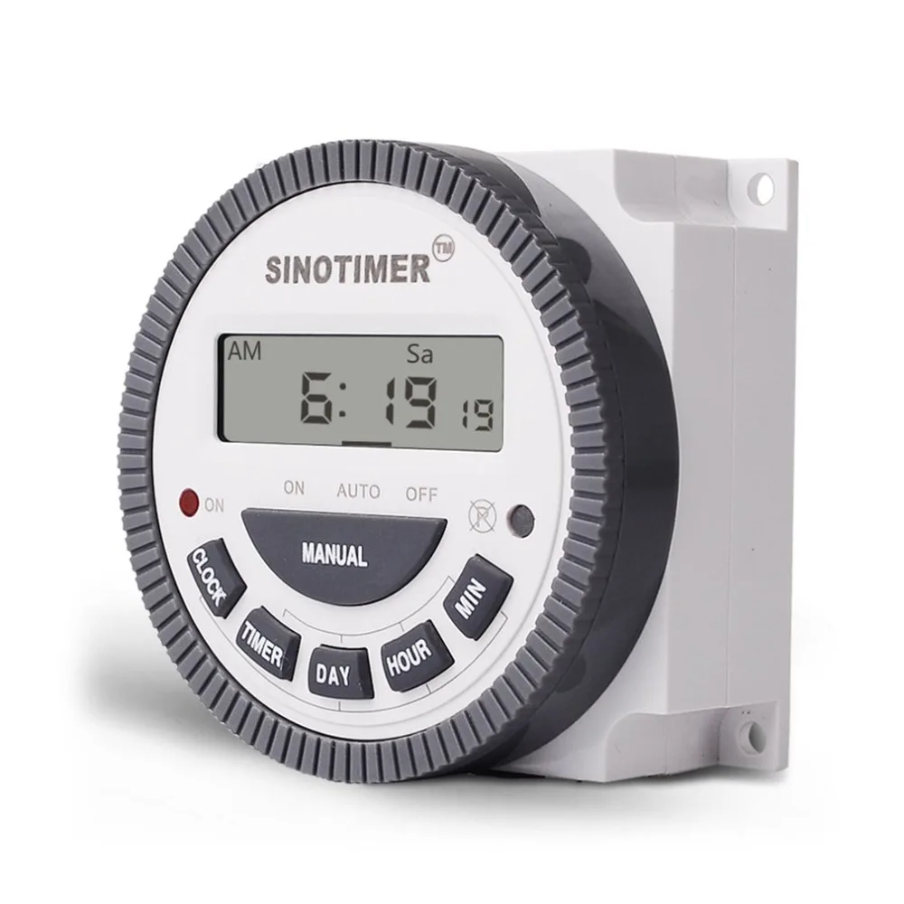 SINOTIMER 220 V 10A Еженедельный 7 дней программируемый цифровой таймер реле управления