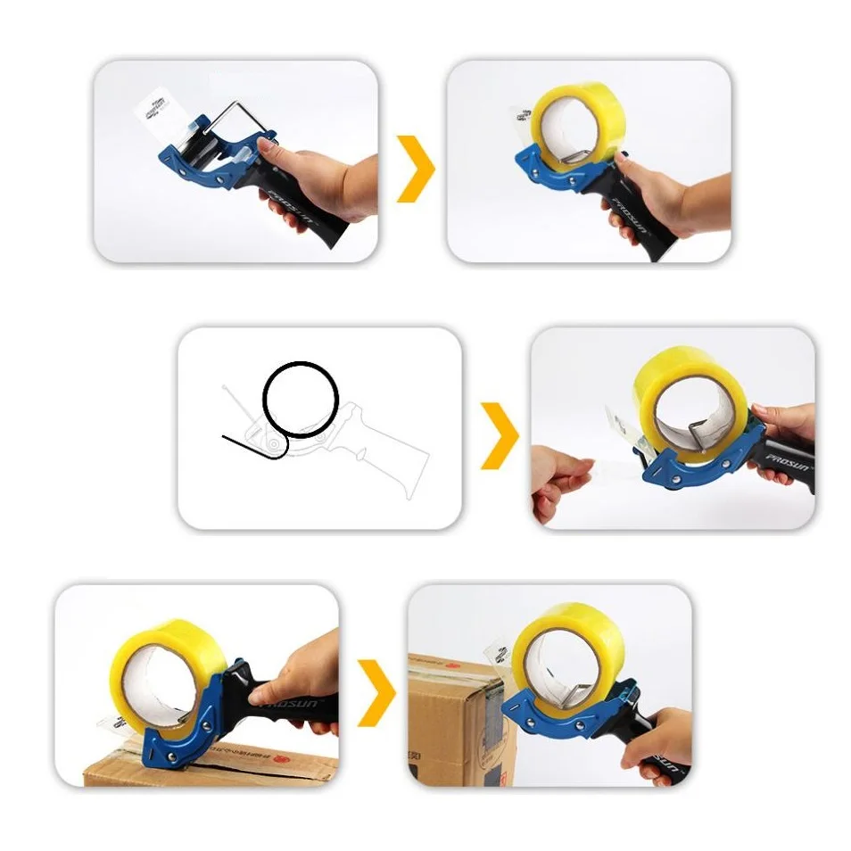 MIRUI Heavy Duty Tape Gun Dispenser Large Packing Packaging Sealing Cutter for Office Use Warehouse Workers 80 mm | Канцтовары для