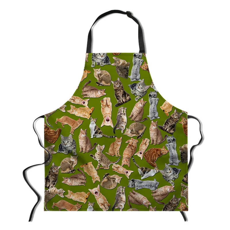 CC3483R FORUDESIGNS, мопс, смешной фартук для кухни, для женщин, взрослых, хлопок, для мужчин, аксессуары, принадлежности для выпечки, приготовления пищи, креативные фартуки на заказ - Цвет: CC3483R