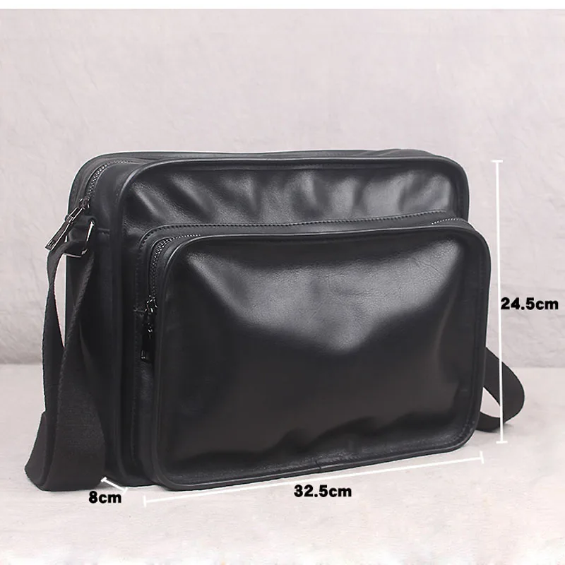

AETOO Crossbody men's leather shoulder bag men's first layer leather casual business bag cross section soft leather retro l